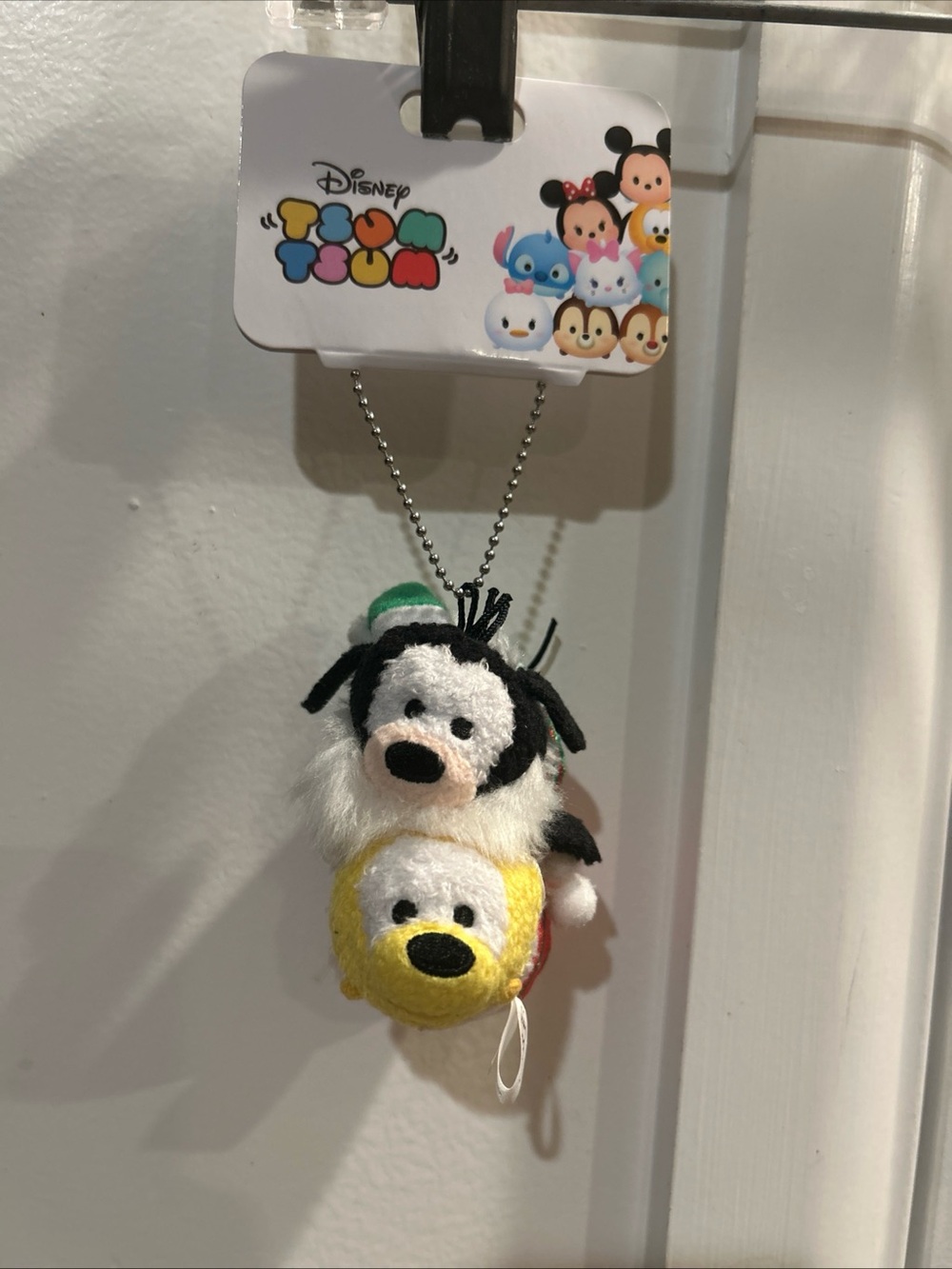 Disney Goofy and Pluto Stackable Tsum Tsum Keychain: Christmas Edition Japan